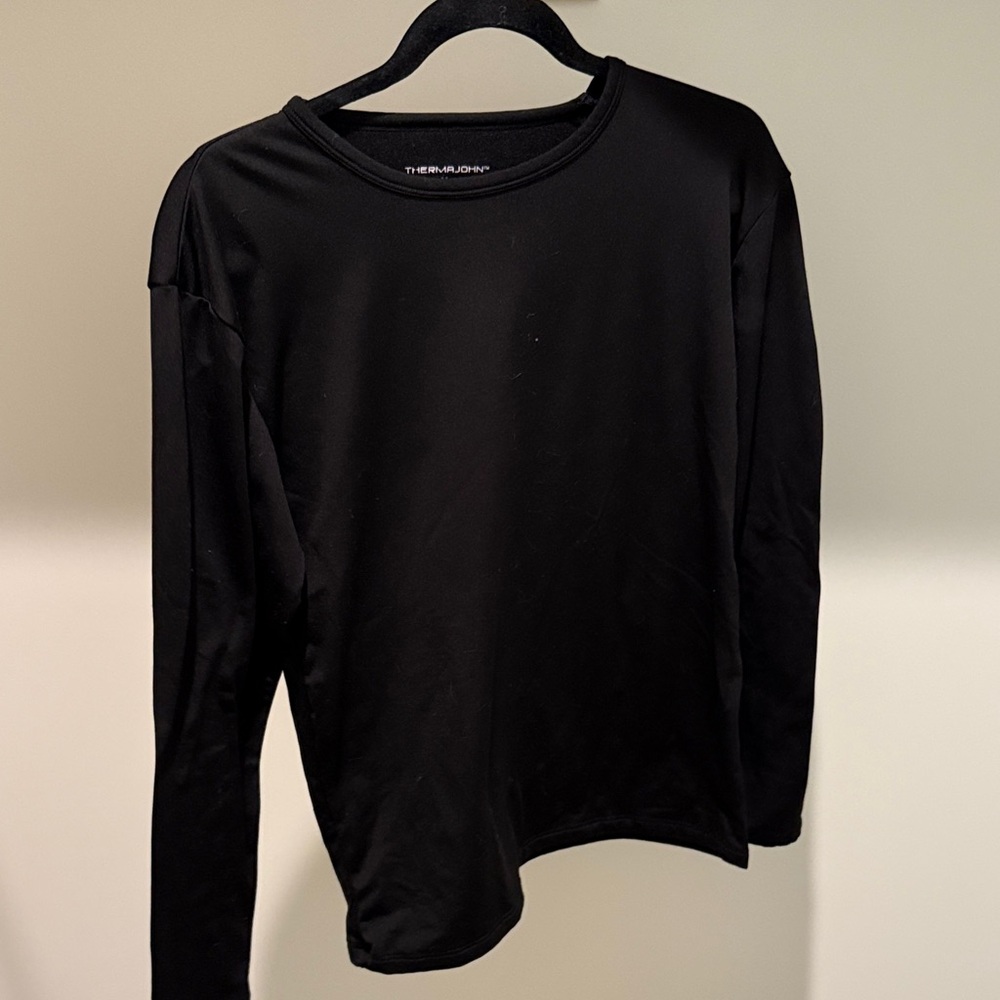 Men’s  Black Long Sleeve Thermal Top